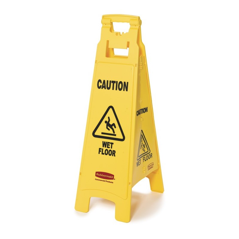 Chevalet de signalisation sol glissant 4 côtés | Agenc-Mag