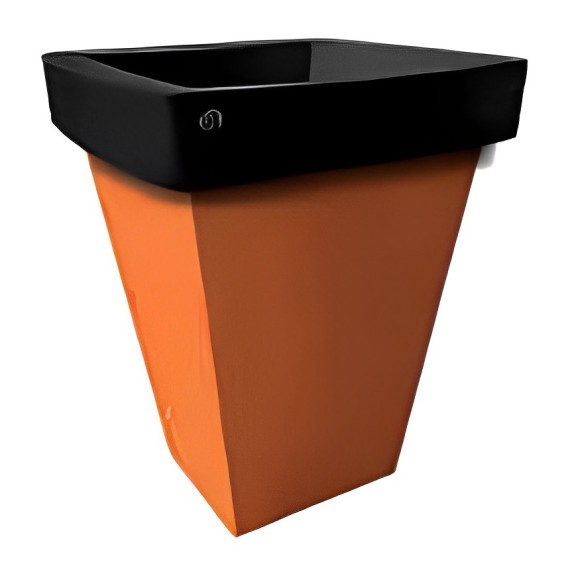 Pot géant carré bicolor DÉCO