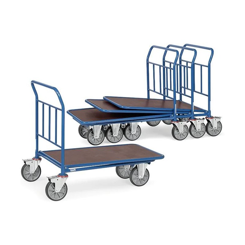 Chariot Emboîtable sur roulettes, plateau antidérapant stockage facile