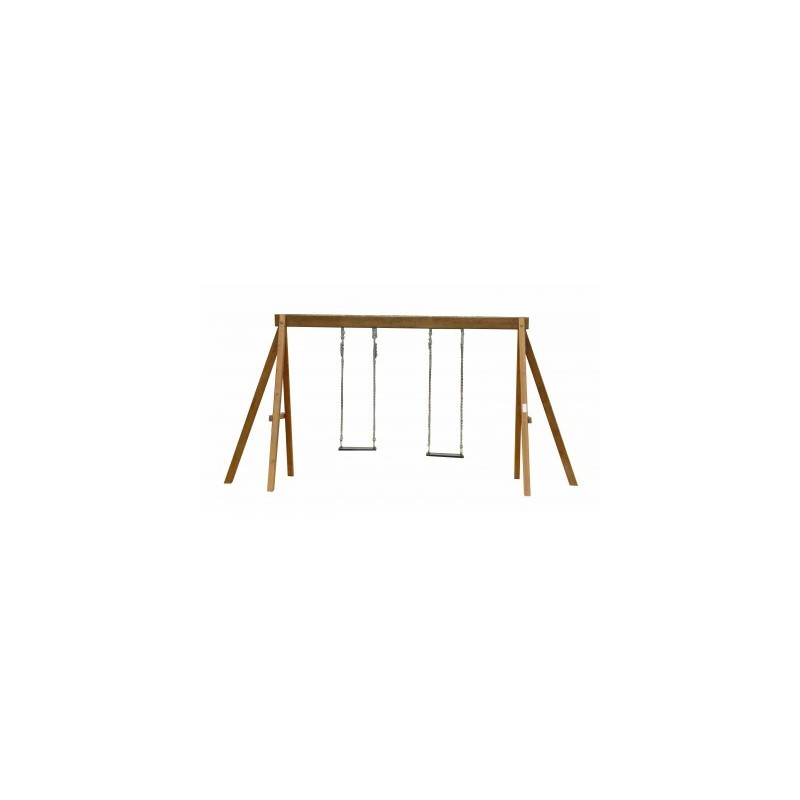 Aires de jeux balançoire de 2M en bois et métal / Livraison Gratuite
