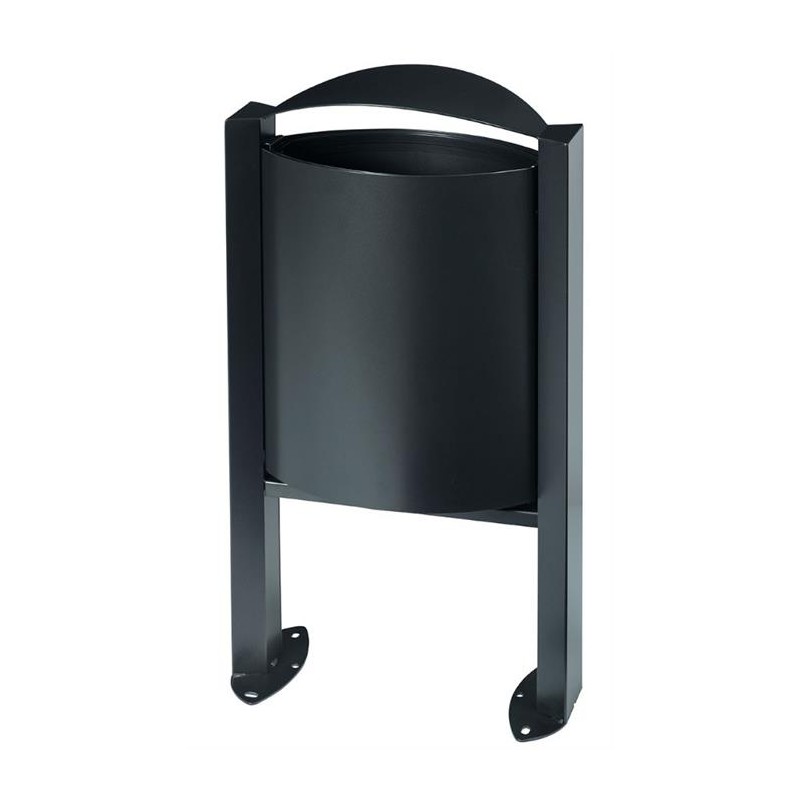 Corbeille sur pied Arkéa 40L avec ou sans cendrier 3L