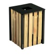 Corbeille lattes bois 50 ou 110 litres