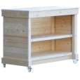 Comptoir de caisse en bois