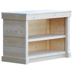 Comptoir de caisse en bois
