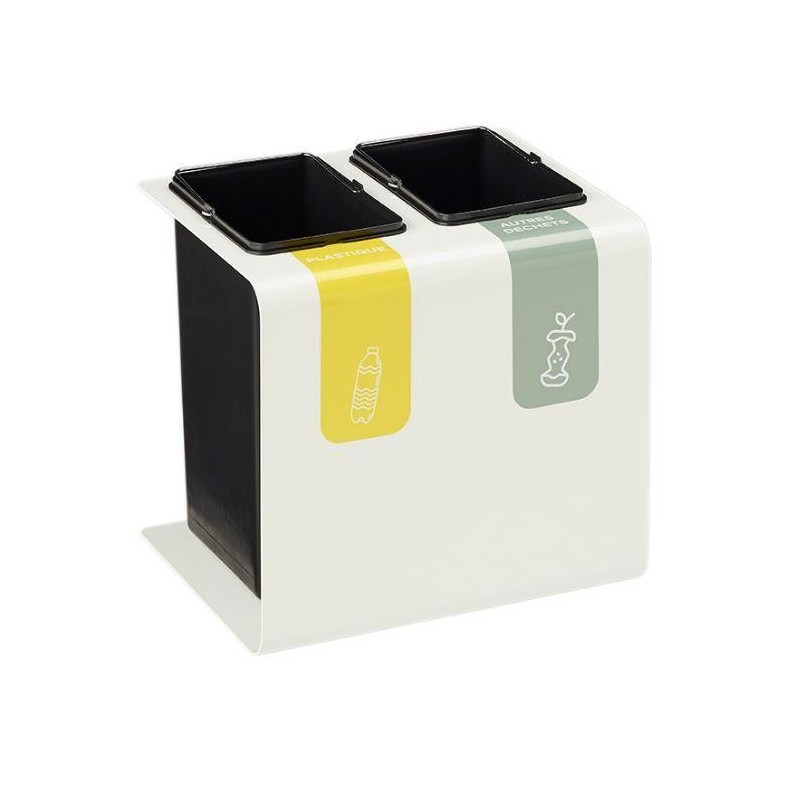 Borne de tri sélectif design robuste pour équiper vos bureaux