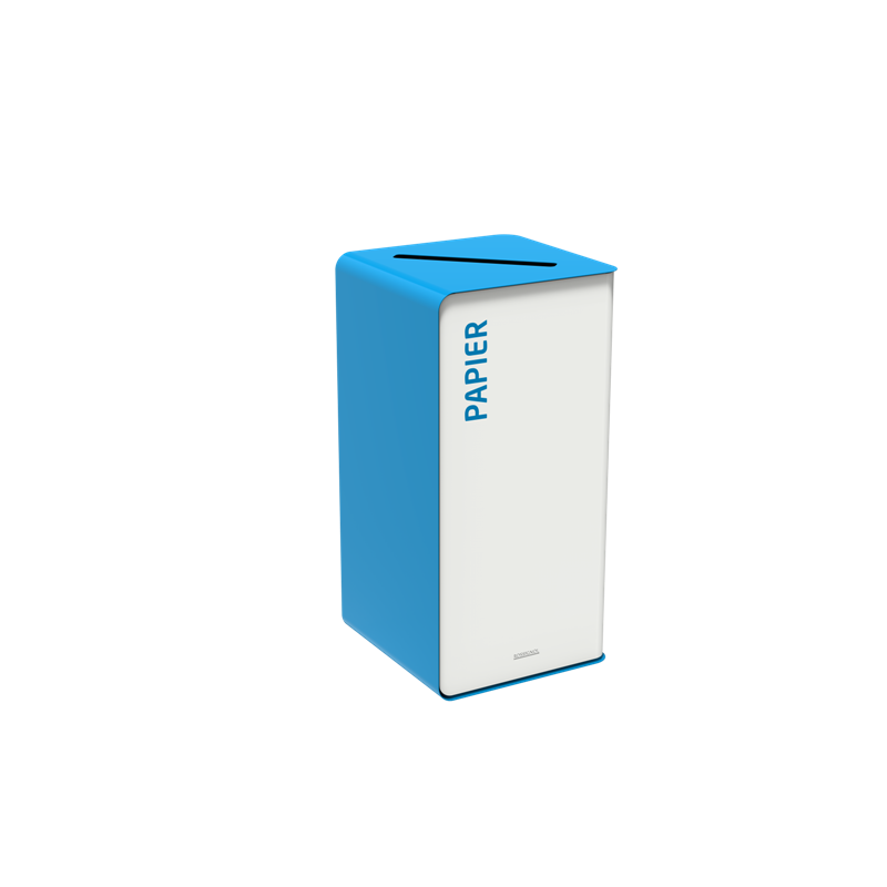 Borne de tri sélectif CUBATRI 40L noire ou blanche - Rossignol