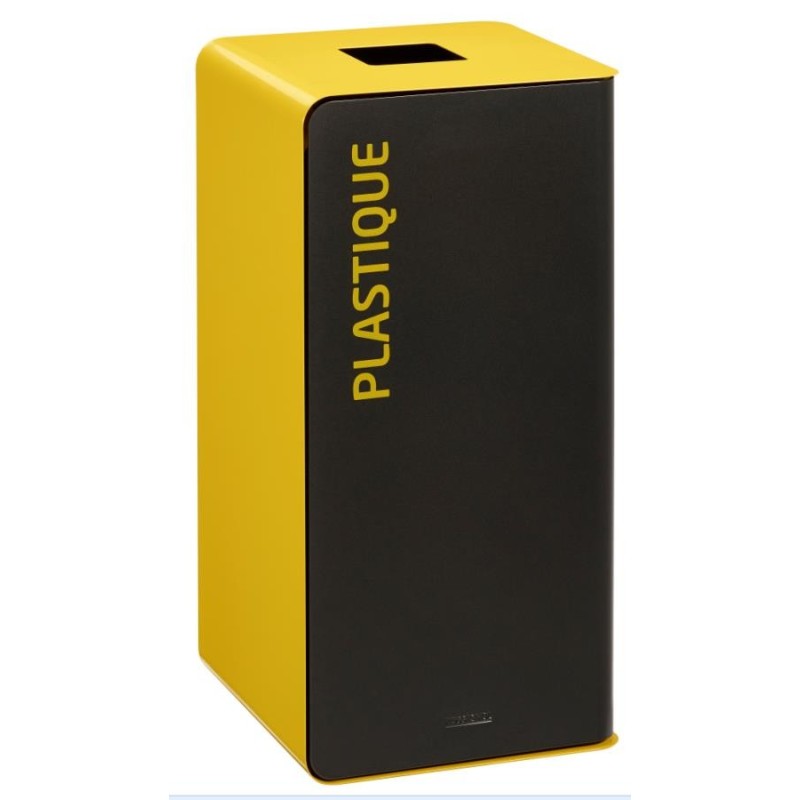 Borne de tri sélectif CUBATRI 40L noire ou blanche - Rossignol
