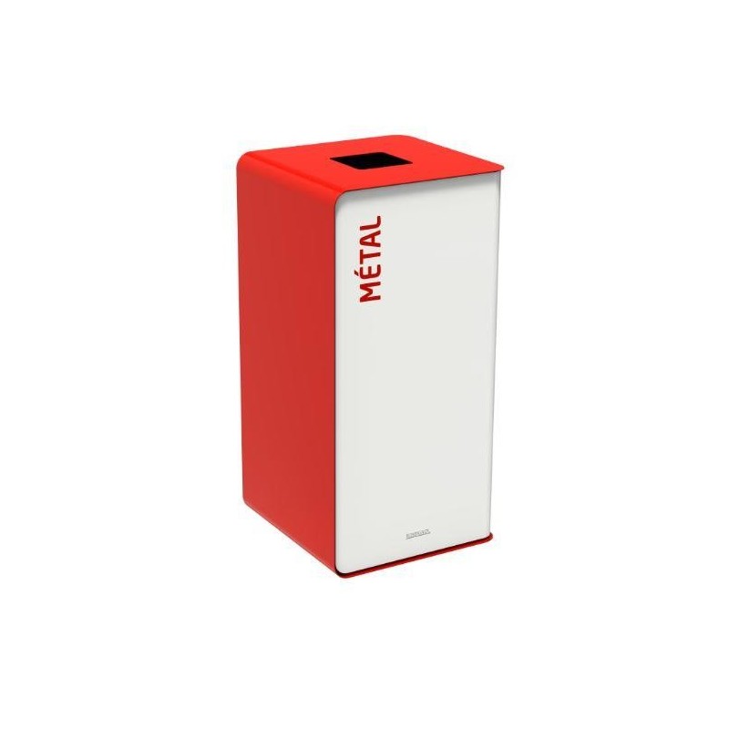 Borne de tri sélectif CUBATRI 40L noire ou blanche - Rossignol