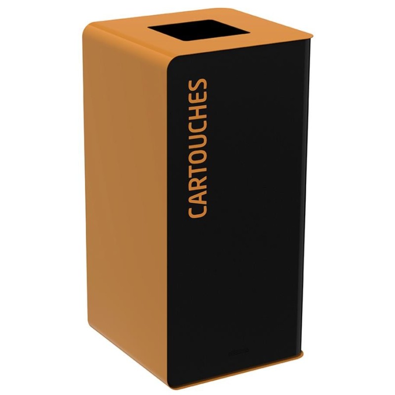 Borne de tri sélectif CUBATRI 40L noire ou blanche - Rossignol