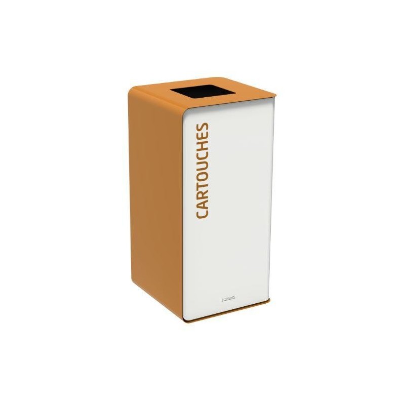 Borne de tri sélectif CUBATRI 40L noire ou blanche - Rossignol