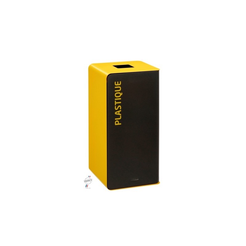 Borne de tri sélectif CUBATRI 90L noire ou blanche - Rossignol
