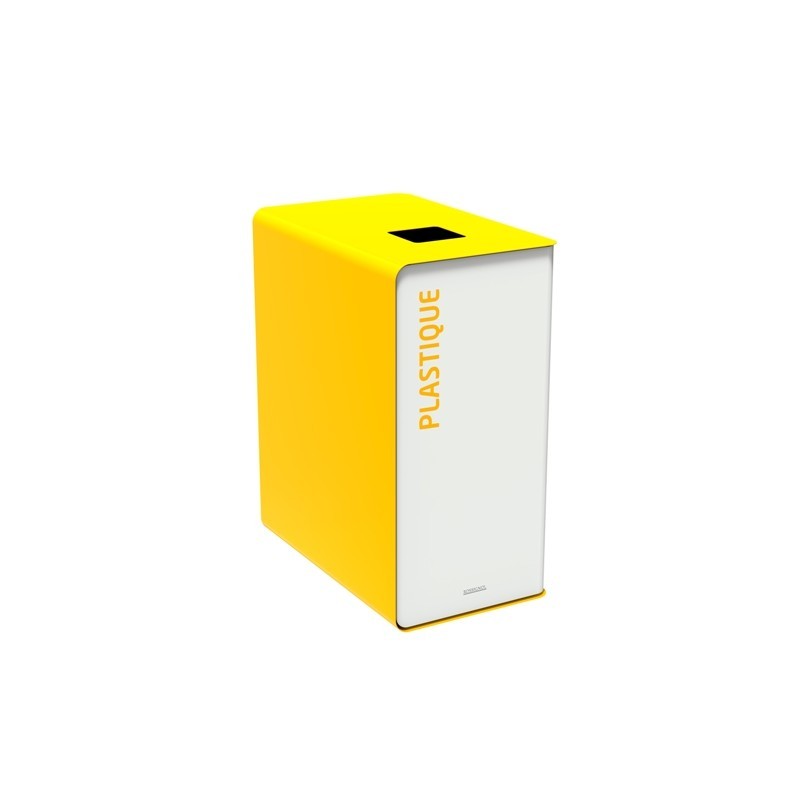Borne de tri sélectif CUBATRI 90L noire ou blanche - Rossignol