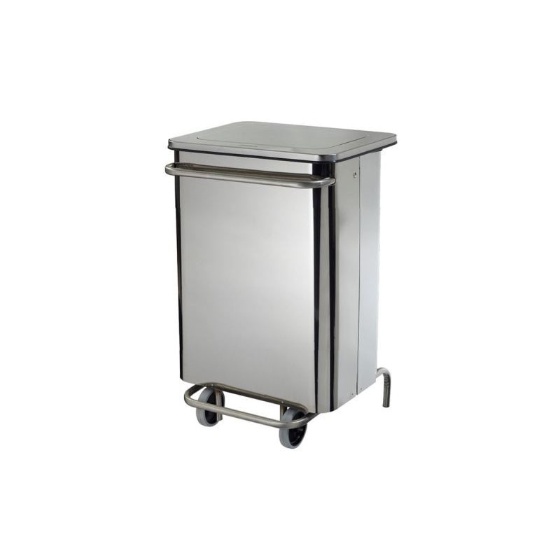 Poubelle Collecroule Carene mobile à pédale pour équiper vos espaces santé