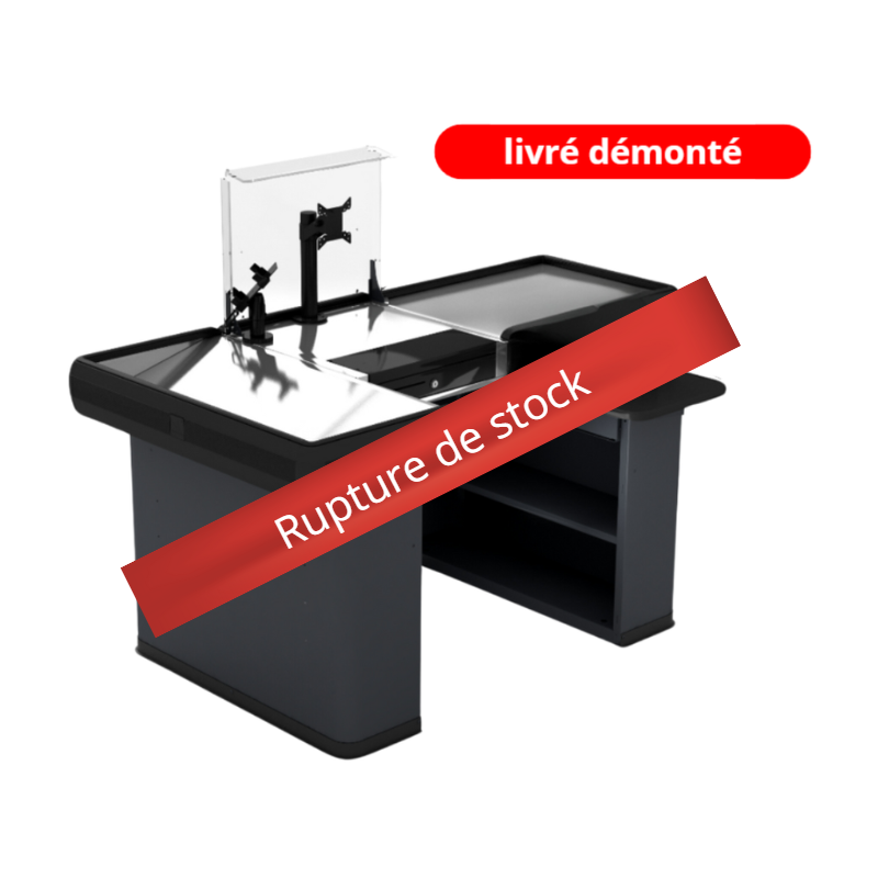 Meuble de caisse 1500 compacte à monter