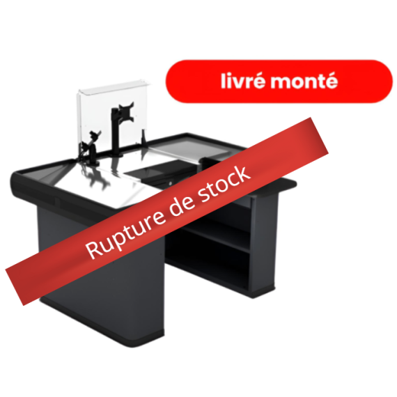 Meuble de caisse 1500 compacte monté